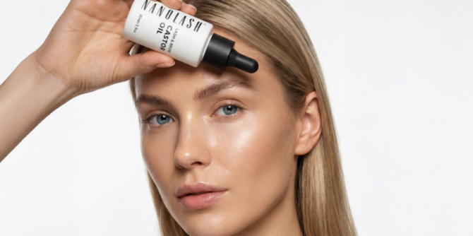 nanolash castor oil eyelashes