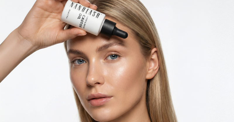 nanolash castor oil eyelashes